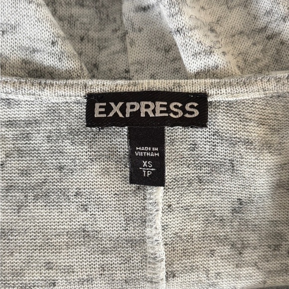 Express‎ Woman's Size XS Top Color Block Sheer Trim Long Sleeve Y2K - Picture 3 of 11